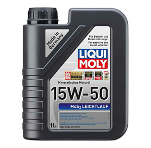 LIQUI MOLY MoS2 Leichtlauf 15W-50 – High-Performance Mineral Oil (1L)
