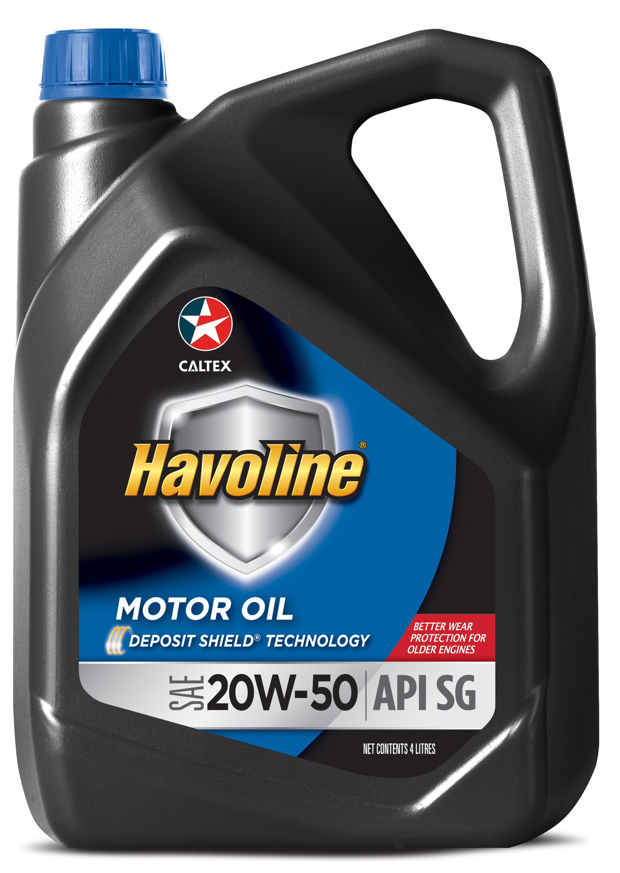 Caltex Havoline® Motor Oil SAE 20W-50 (4L) – Deposit Shield® Technology