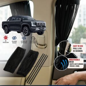 BYD Shark 6 2025-2026 Custom Fit Retractable Curtains Sliders Railing